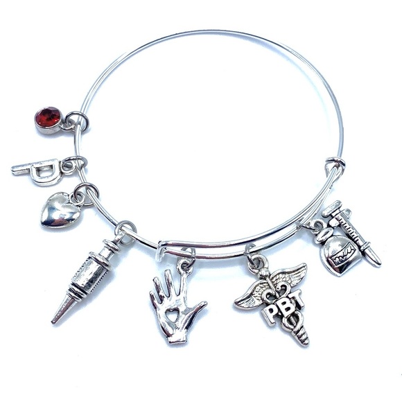 Phlebotomist Charm Bracelet PBT Phlebotomy Gift - Picture 5 of 6